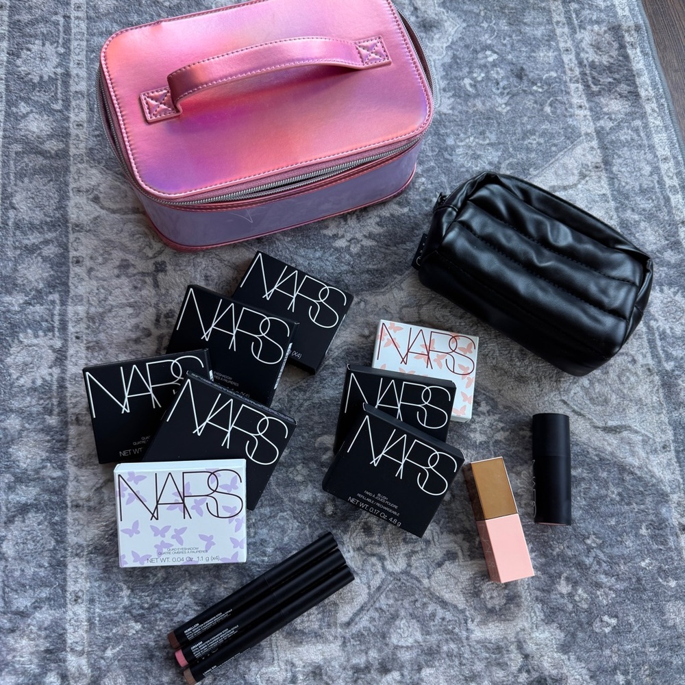 Nars Bundle of Blushes, Eyeshadow Palettes, Eyeshadow Sticks, Bags EUC